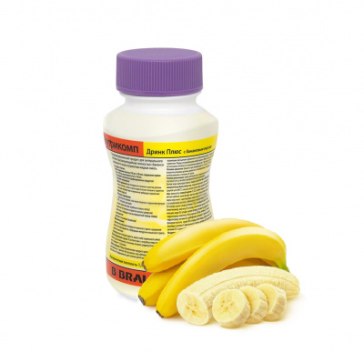 Нутрикомп Дринк Плюс банановый 200 мл. в пластиковой бутылке купить оптом в Ставрополе