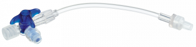 Кран 3-ходовой Дискофикс С с Сэйффлоу 360° синий линия 50 см купить оптом в Ставрополе