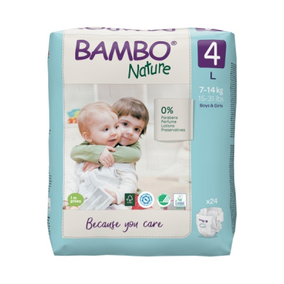 Эко-подгузники Bambo Nature 3 (4-8 кг), 52 шт купить оптом в Ставрополе