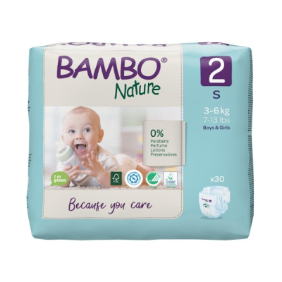Эко-подгузники Bambo Nature 2 (3-6 кг), 30 шт купить оптом в Ставрополе