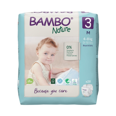 Эко-подгузники Bambo Nature 3 (4-8 кг), 28 шт купить оптом в Ставрополе